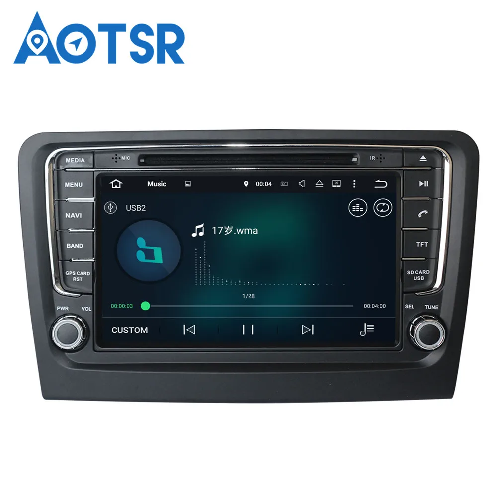 Автомобильный dvd-плеер gps навигация для Skoda Rapid 2013- мультимедиа авто радио магнитофон Android 8 4+ 32 ГБ головное устройство стерео