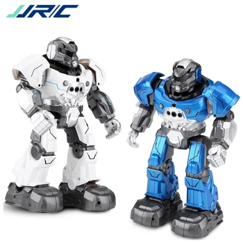 

JJR/C JJRC R5 USB Charging Rotatable Arms Multifunctional Educational RC Robot Toy Blue white for Children Kids Birthday Gift