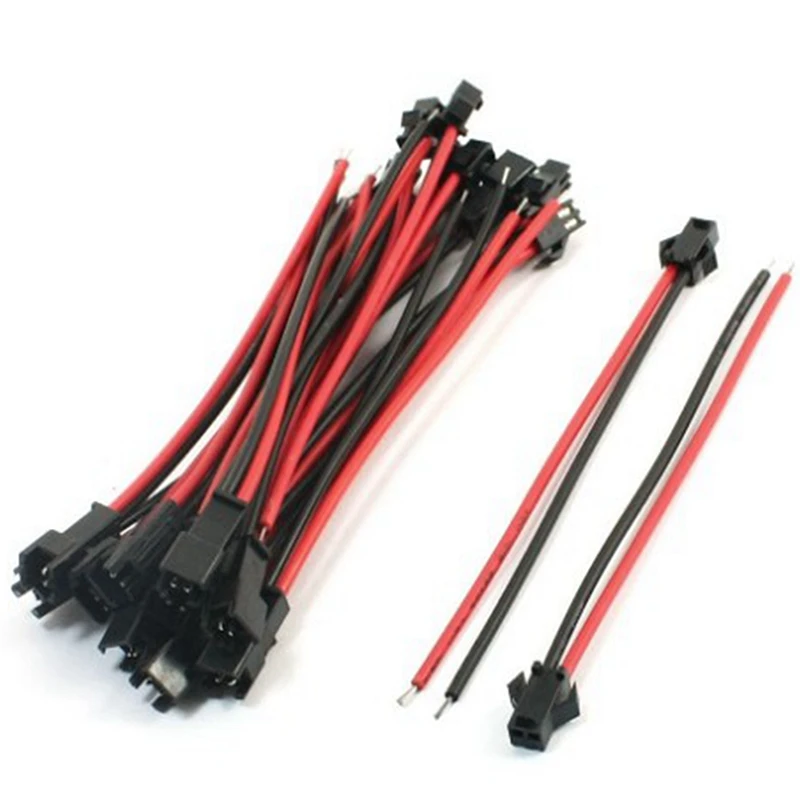 10 100 пар 2pin/3pin/4pin/5pin SM разъем JST Мужской и Женский Соединительный кабель для 5050 3528