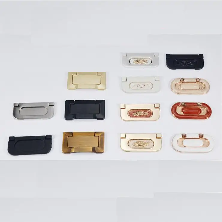 

Aluminum Alloy Low-End Wardrobe Hidden Buckle Modern European Wardrobe Handle Drawer Door Furniture Hardware Handle