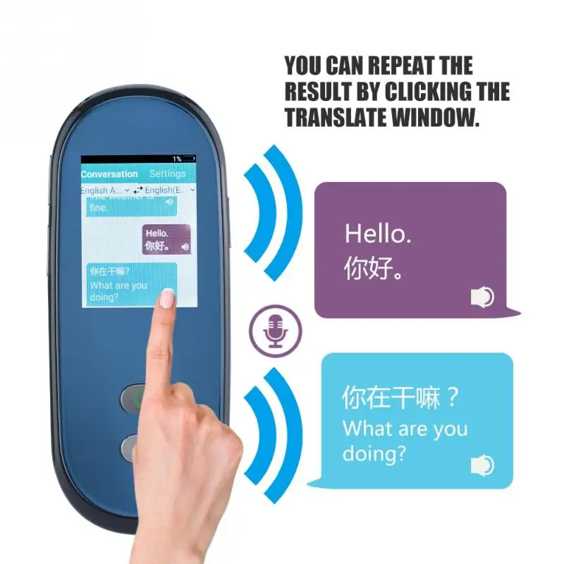 

VBESTLIFE Intelligent Simultaneous Translation SIM 3G 4G WIFI Voice Translator Multilingual Travel Speech Interactive Translator