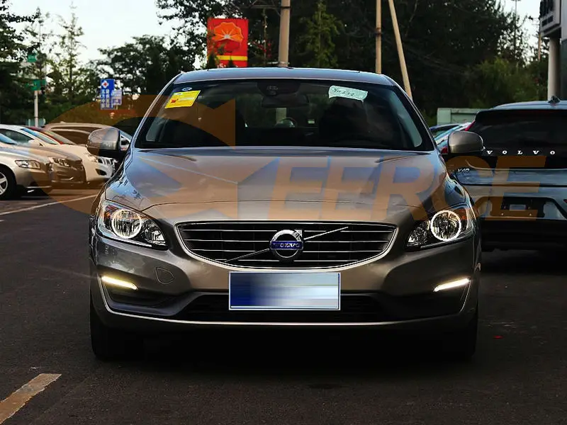 VOLVO S60 V60 2014 2015 2016 HALOGEN HEADLIGHT ccfl angel eyes(7)