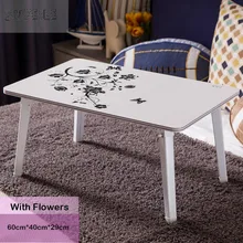 SUFEILE Portable folding table/Paint steel pipe/Multi – functional design /Removable bed computer desk/Lazy simple desk / D15