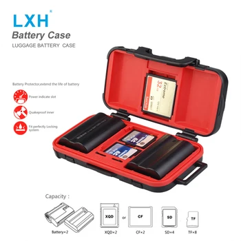 

LXH Camera Waterproof Battery Storage Boxes SD/CF/XQD/TF Memory Card Case For Sony Canon Nikon DSLR Camera Batteries Holder Box