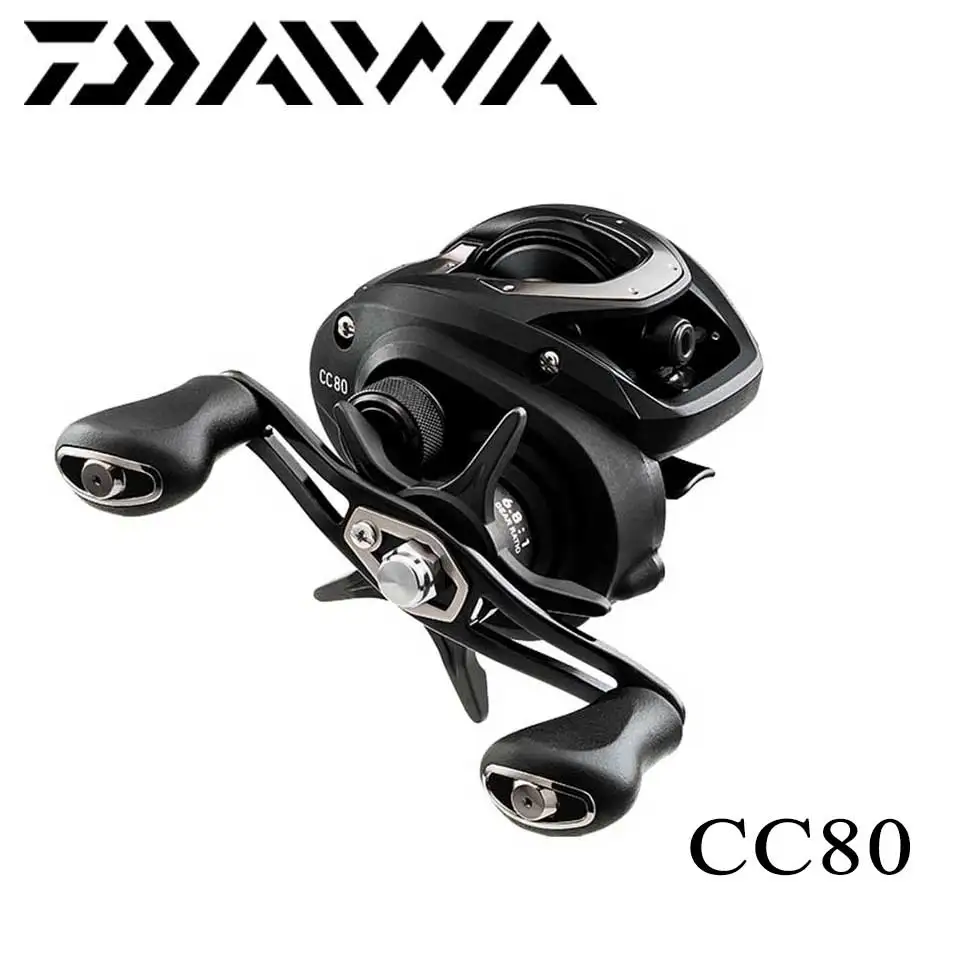 Новая Рыболовная катушка DAIWA CR80/CC80 baitcasing, 7 кг, мощность 195 г, легкий вес, снижение сопротивления, конструкция, прочность тела, плавно - Цвет: CC80