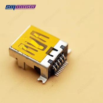 

Smonisia 100pcs USB 10Pin SMD DIP Connector for Phone usb Female Socket