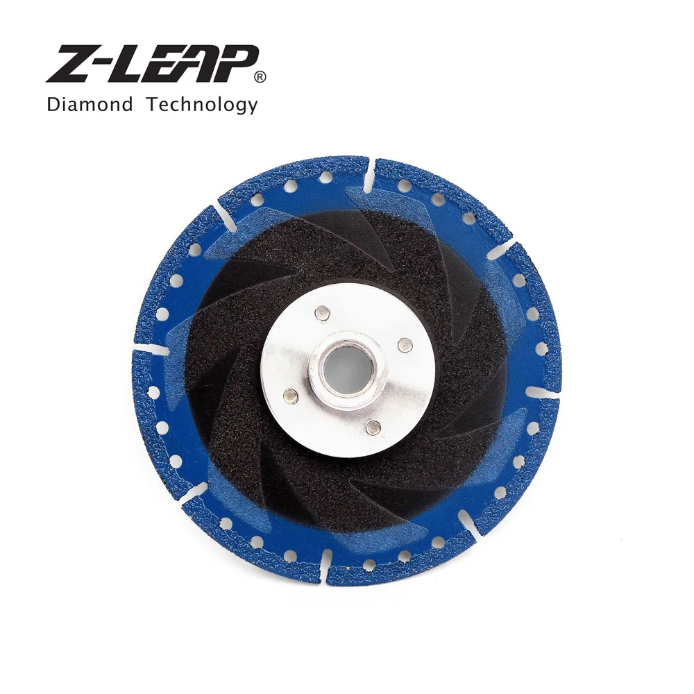Z-LEAP " 125 мм вакуумной пайки алмазная пила режущий диск с 5/8-11 или M14 фланец многоцелевой спасательный шлифовальный круг