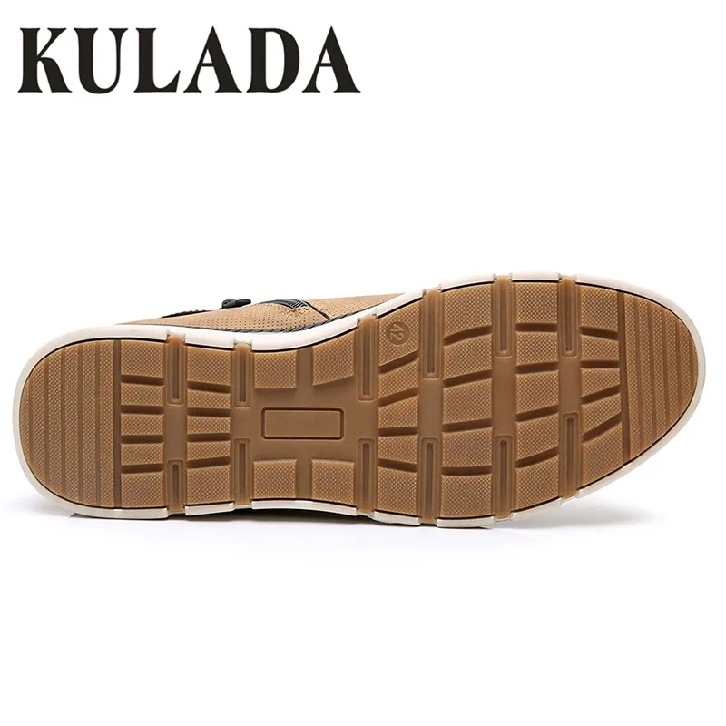 KULADA 2019 Men's Shoes Leather Spring&Autumn Men Boots Comfortable Nature Working Men Lace-up Casual Ankle Boots KULADA 2019 Men's Shoes Leather Spring&Autumn Men Boots Comfortable Nature Working Men Lace-up Casual Ankle Boots