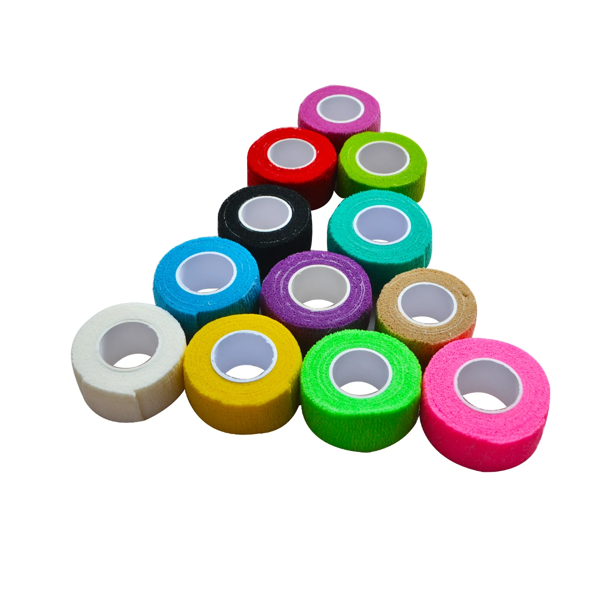 1pc 2.5cm Self Adhesive  First Aid Kit Non Woven Elastic Cohesive Bandage Wrap Tape High Quality Sports Protection Colorful