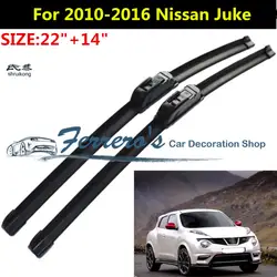 2 шт./лот SG-001 стеклоочистителей для 2010-2015 Nissan Juke 22 "+ 14" стандартных J крюк рычаги стеклоочистителя автомобильные аксессуары