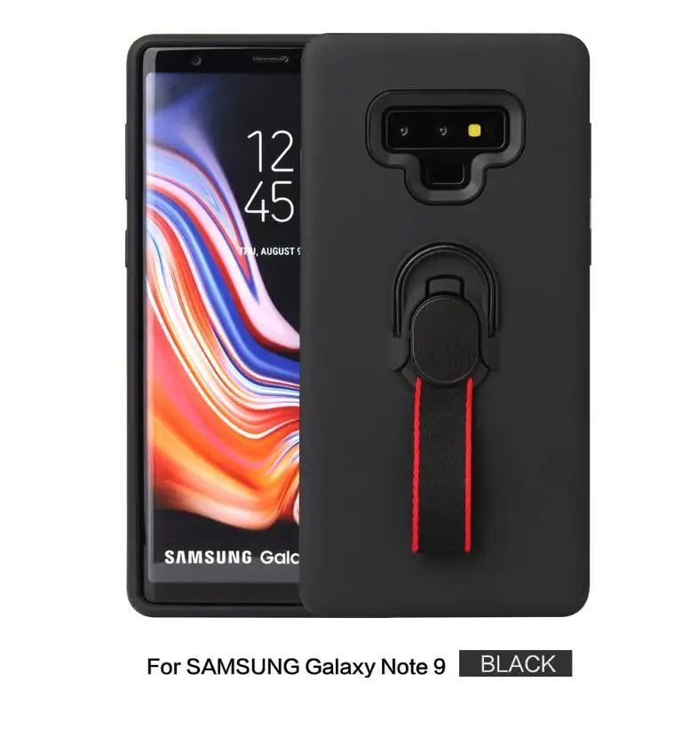 

For Samsung NOTE9 NOTE8 S9 S9PLUS S8 S8PLUS S7 S7EDGE A72018 A62018 A6PLUS2018 Handset case of finger ring vehicle bracket