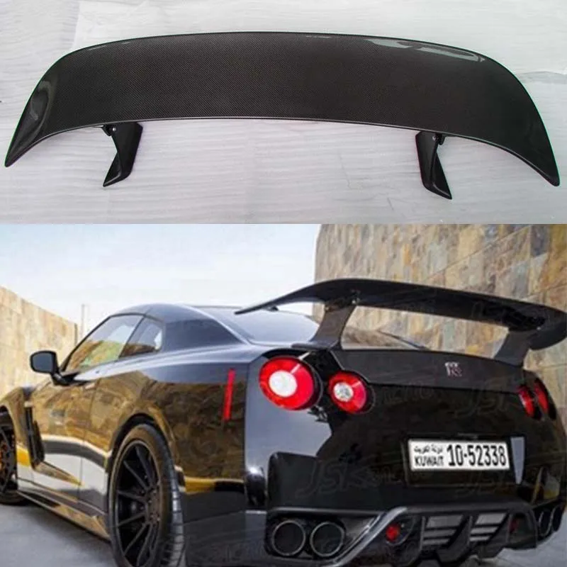 ESPRIT GT-R R35 Carbon Fiber Auto Car Rear Trunk Spoiler Wing for Nissan GTR R35 ESPRIT Style