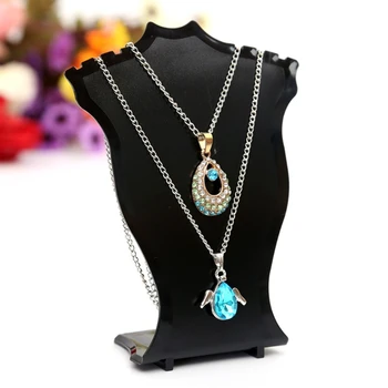 

Plastic Pendant Necklace Chain Earring Jewelry Bust Jewelry Hard Display Stand Holder