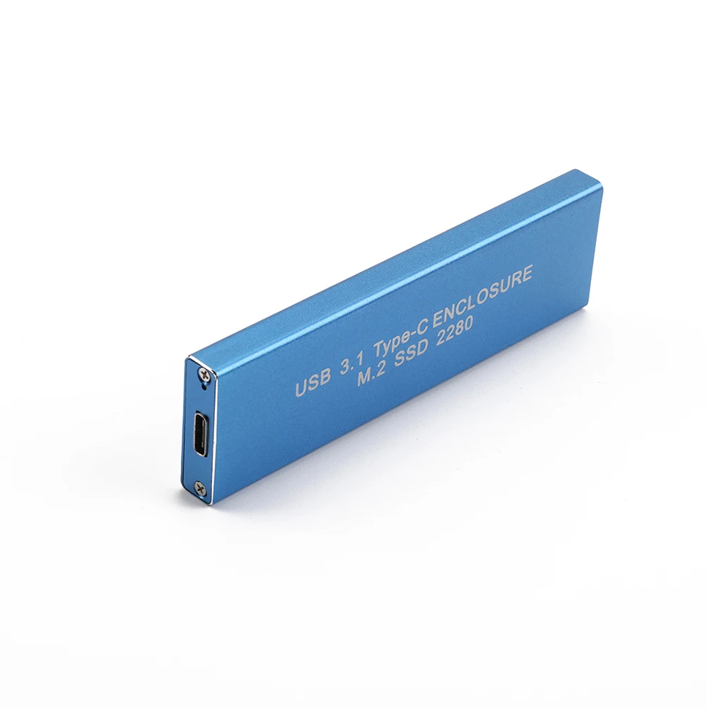 

USB 3.1 Type-C to NGFF M.2 SSD 128G Hard Disk Box External HDD Case for Mobile Hard Drive Storage Devices PC