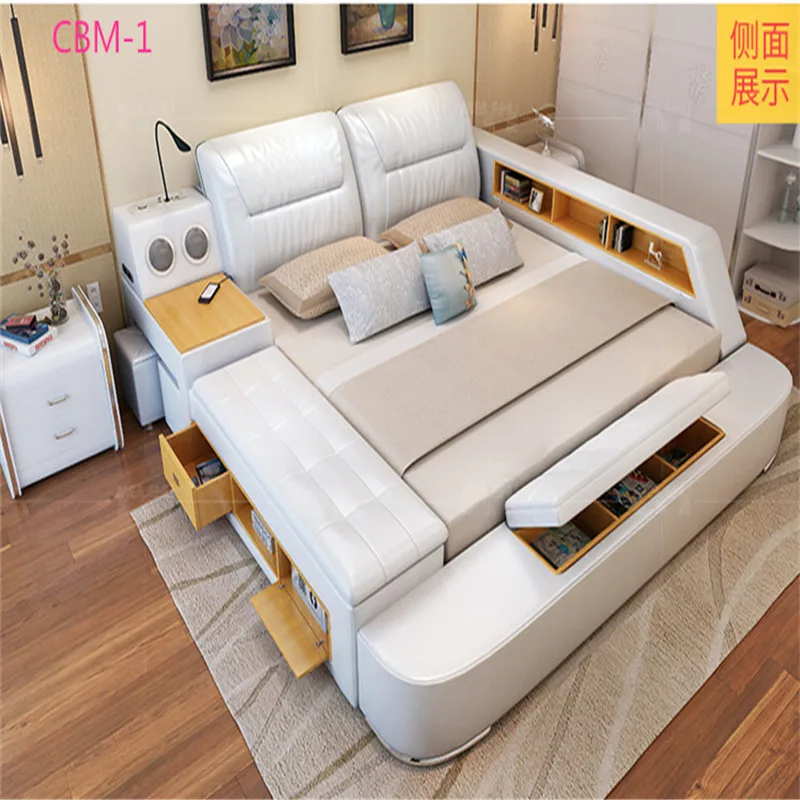 Modern Bed With Storage Massage Functions Multifunctional Bed Sets Aliexpress