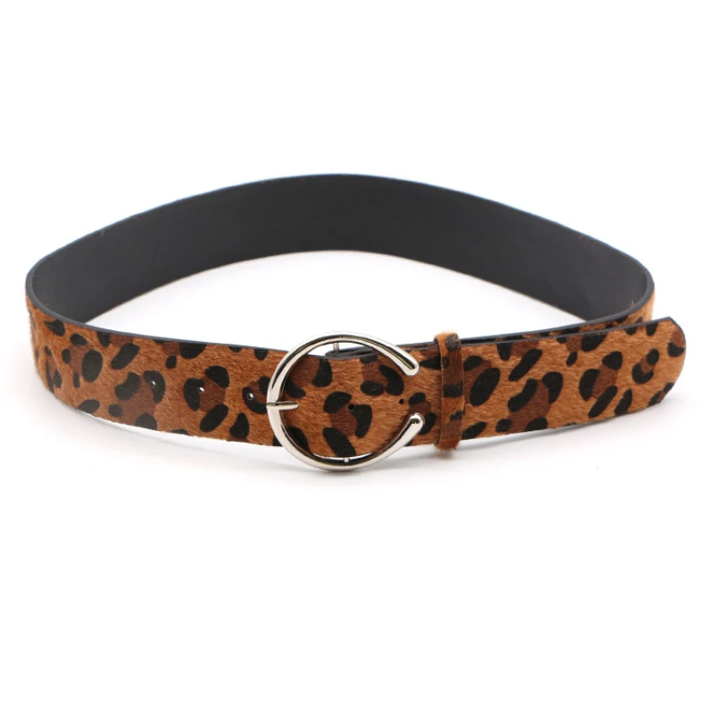 Корейской моды личности леопарда ремень конский волос большой с пряжкой широкий пояс Ремни Для женщин Cinturon Mujer Cinturon Leopardo Mujer