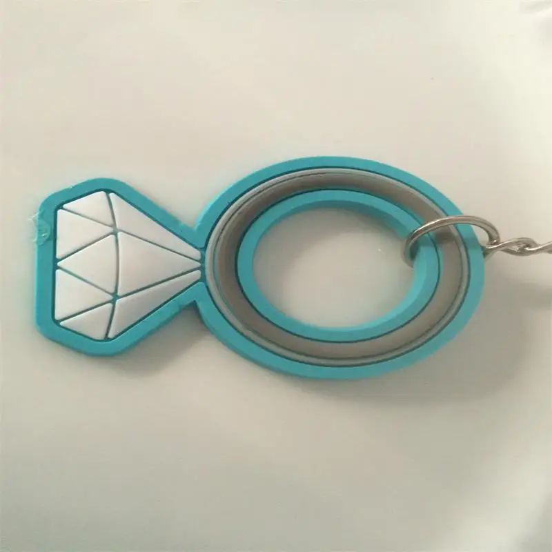 2017 new best diamond ring key chain key ring bridal shower favor gifts