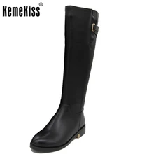 Size 35-43 Russia Winter Warm Over Knee Natrual Real Genuine Leather Low Heel Boots Women Snow Shoes Footwear Boots R1494-1