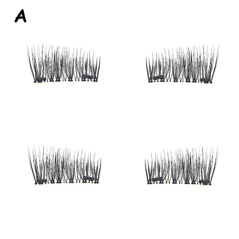 Ресницы на магните набор для наращивания ресниц 4 шт./лот 3D длинные легко носить Многоразовые Накладные ресницы два/три магнита - Длина: 05 style