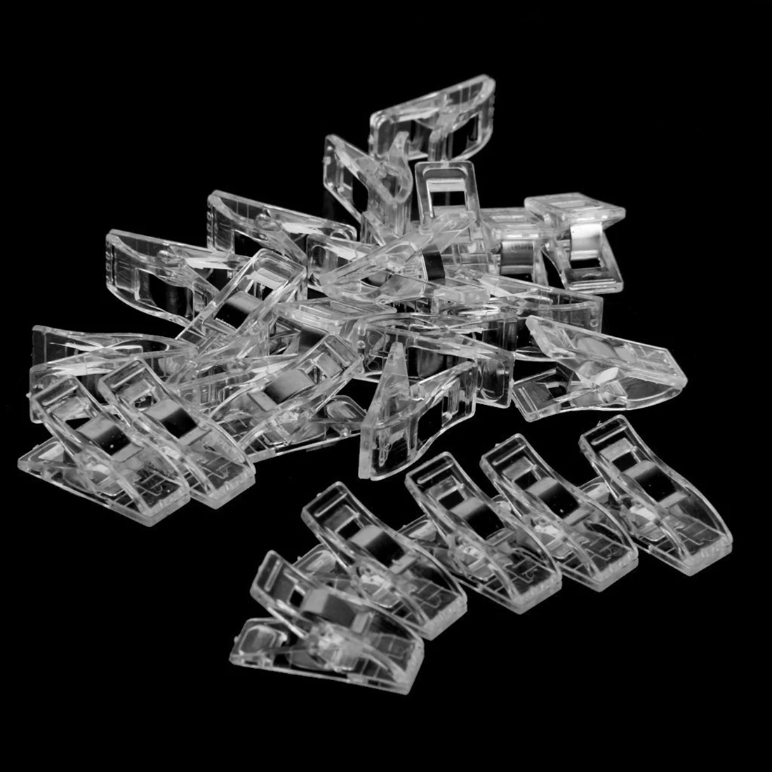 

Tweezers Sewing Arts Quilting Bandage Plastic Clips 50pcs Clear Craft Binding Clamps