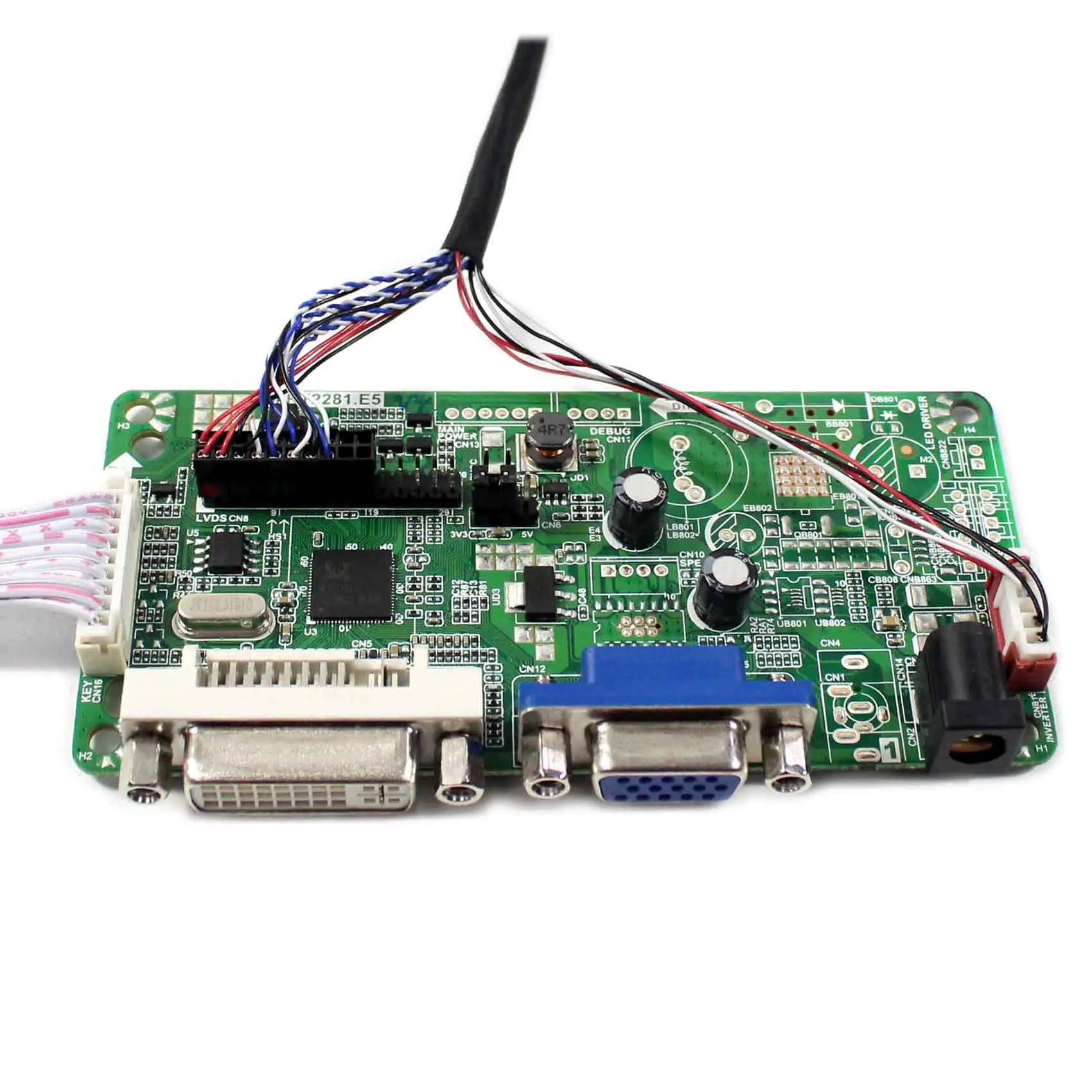 Плата ЖК контроллера DVI VGA с 10 1 дюймовой 1024x600 40pin lvds панель|board board|board controlboard lcd |
