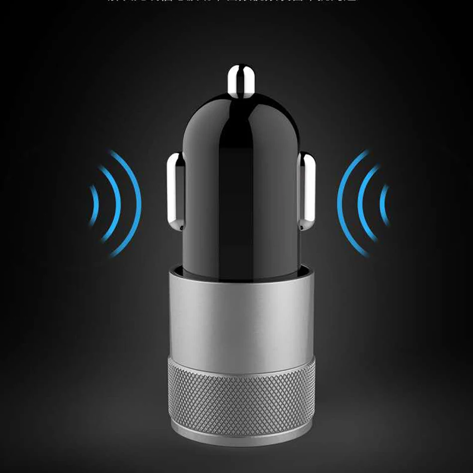 Dual USB Car Charger LCD Digital Display Phone Charger in car For iPhone X 8 8plus Samsung S8 S9 Smartphone Car-charger22