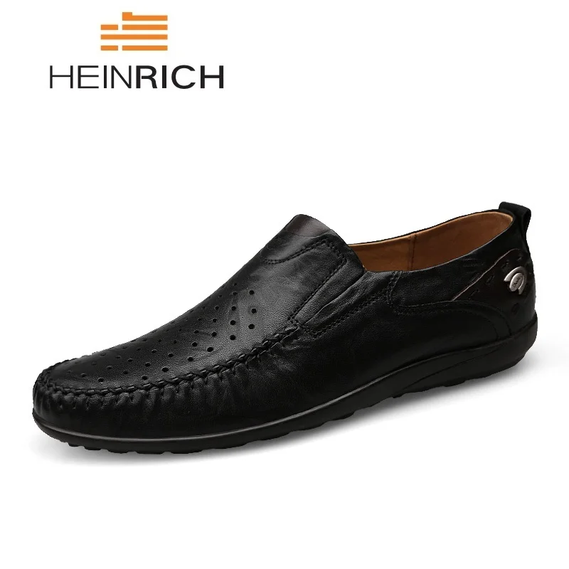 

HEINRICH Men Shoes 2018 Men Loafers Summer Autumn Breathable Men's Flats Shoes Low Man Casual Sapatos Tenis Masculino