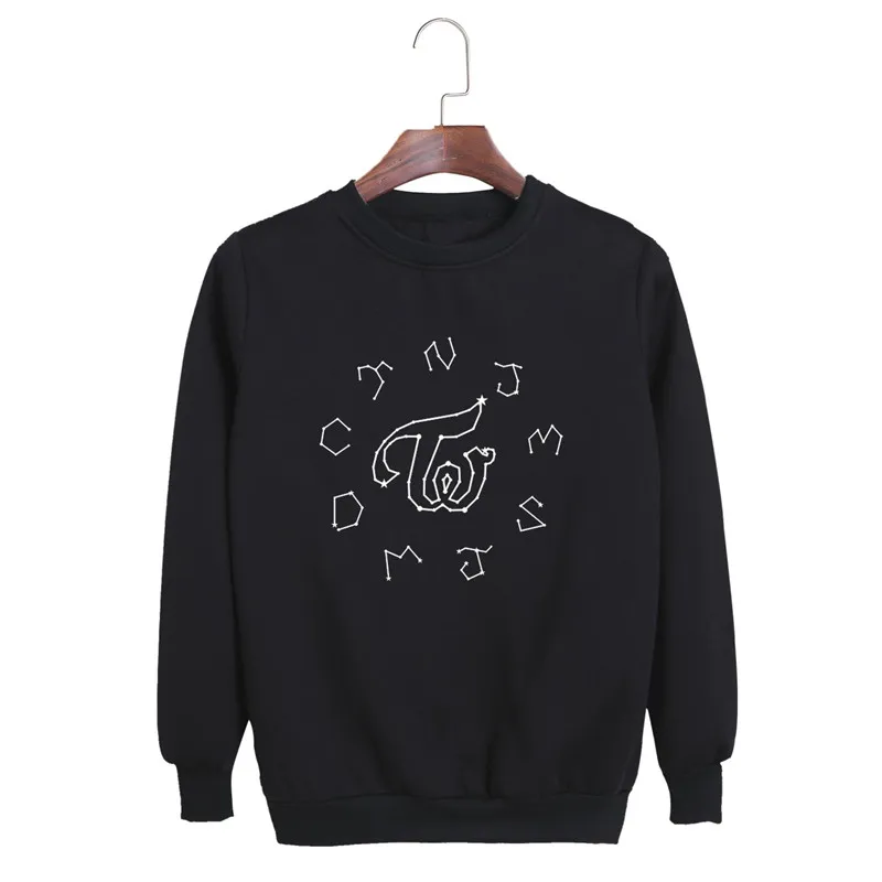 

KPOP Korean Fashion TWICE New Album TWISTAR Concert O-Neck Cotton Hoodies Pullovers Sweatshirts PT634