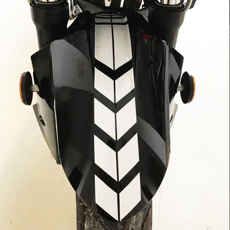 

Motorcycle Reflective Stickers Bike decal Wheel on Fender Waterproof Safety Warning Arrow Tape Car Decals Motorbike Decoration