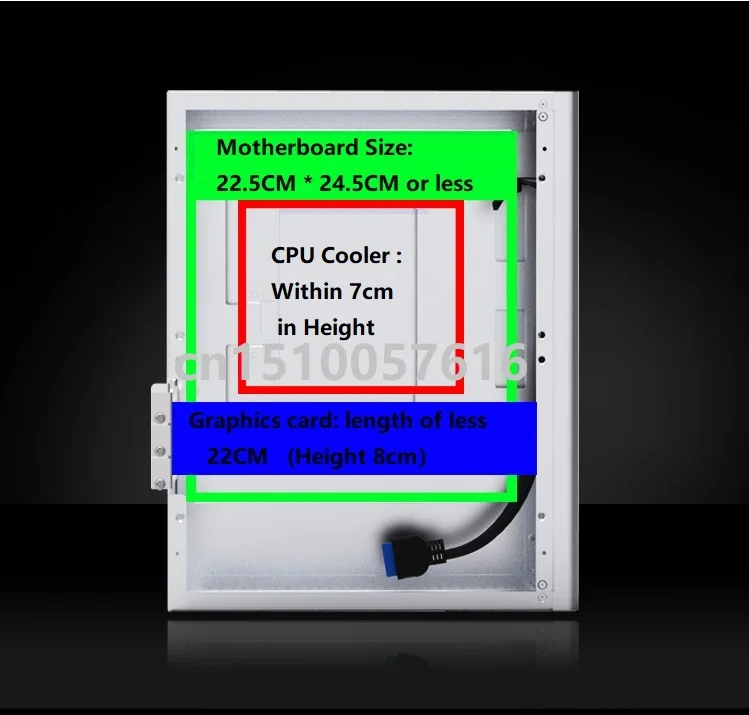 Алюминиевый Чехол для компьютера и блок питания 1U FSP250 ITX HTPC настольный корпус M1