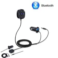 Hands free Беспроводной Bluetooth-гарнитуры для авто Беспроводной Bluetooth MP3-плеер 3.5 мм аудио AUX TF отделения для карточек с двумя USB Автомобильное Зарядное устройство