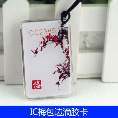 100 шт. 13,56 МГц IC M1 S50 брелков теги радиометка для нахождения ключа карты маркеров посещаемости управление брелоком ABS Водонепроницаемый