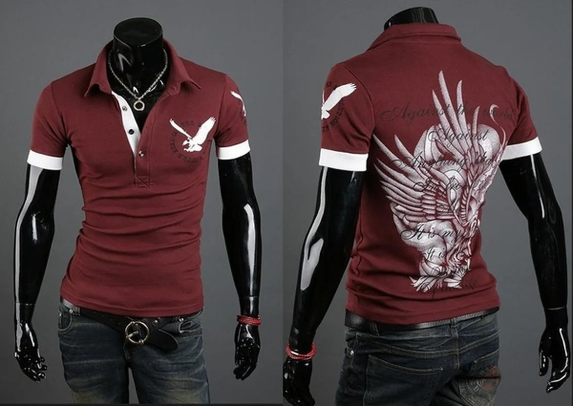 Zogaa Высококачественная Мужская рубашка поло Однотонная с коротким рукавом Camisa