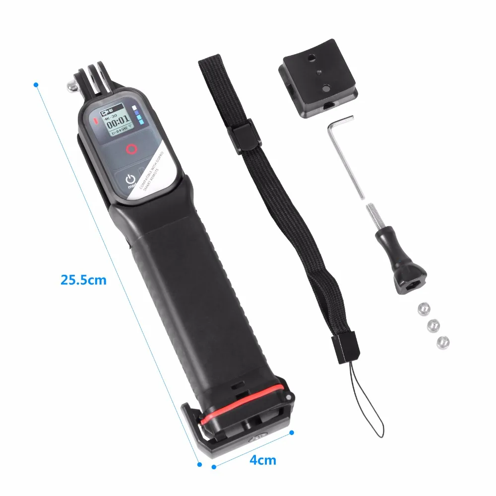 Gopro Accessories Floating Remote Control Clip Pole Hand Grip With Dry Storage for Gopro here 33+45 xiaomi yi Floats  Action Camera Diving (13)