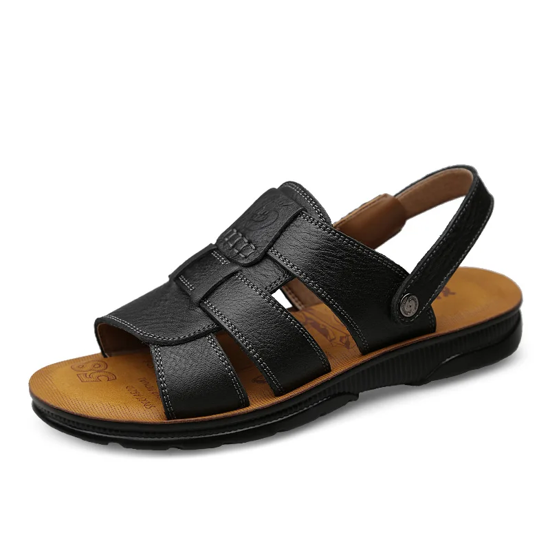 

Summer Men Sandals Flat Soft Hard-wearing Flip Flops Beach Shoes Comfortable Outdoor Slippers 2019 New Fashion C4