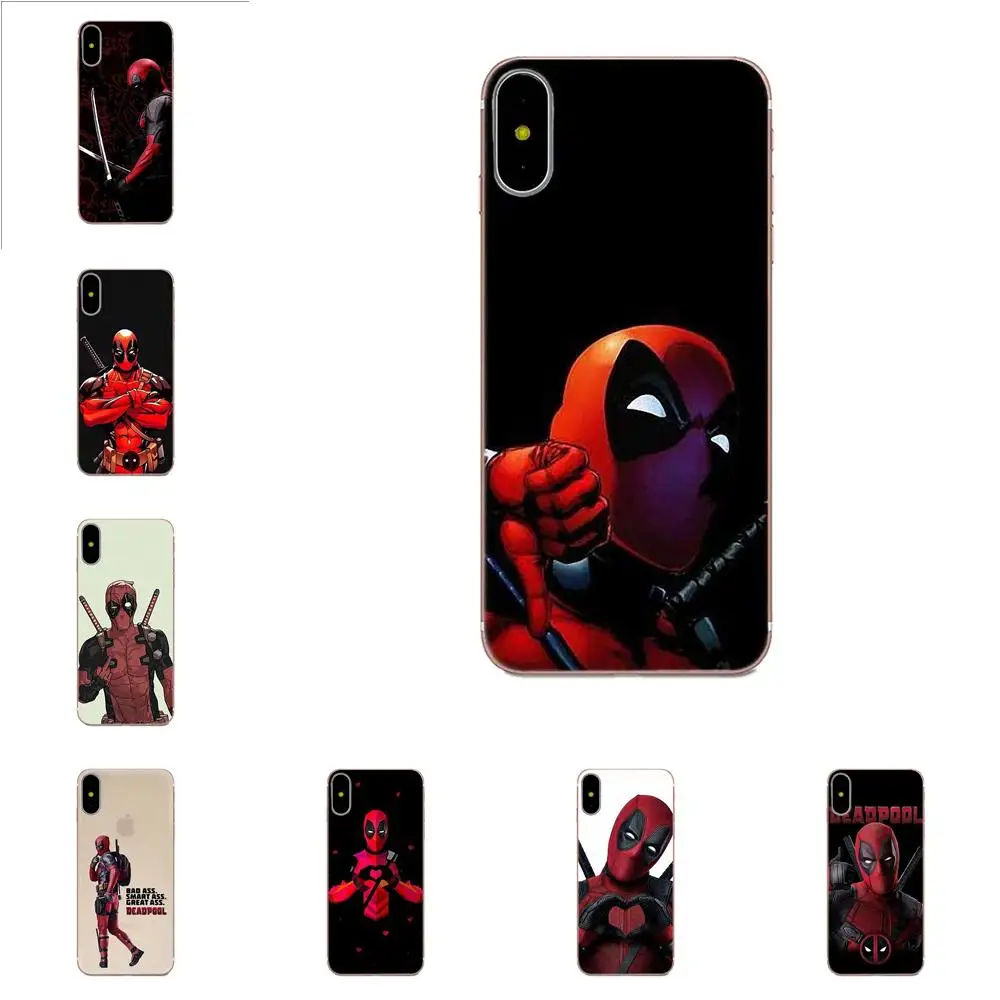 

Mask Deadpool Soft TPU Cell Phone Case For Xiaomi Redmi Mi Note 7 8 9 SE Pro Lite Go Play