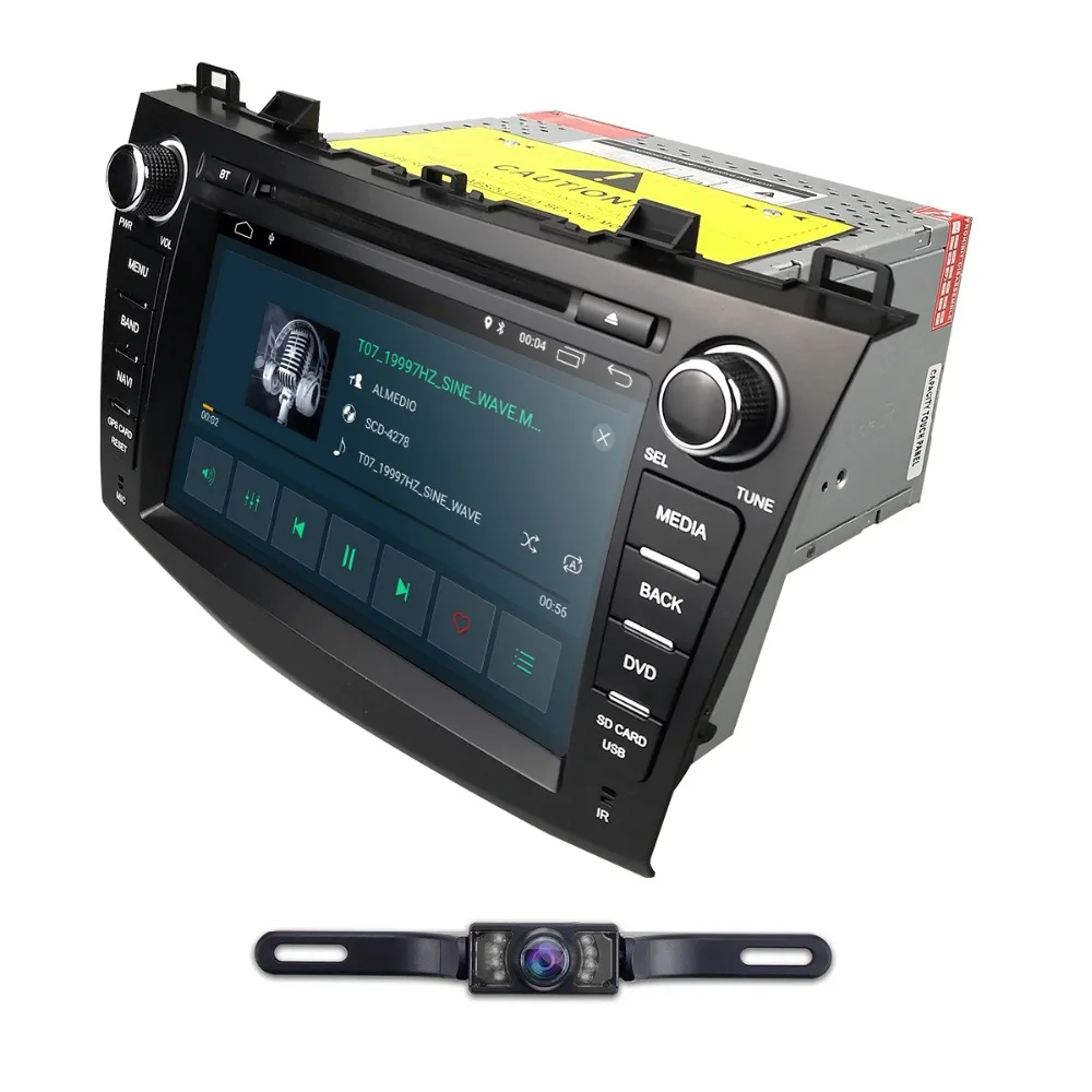 Top 8" 2Din Android8.1 Car DVD Player for Mazda 3 Mazda3 2010-2013 with BT 4G Wifi Radio GPS 2GRAM SWC RDS DVR DAB DTV+Rear Camera 5