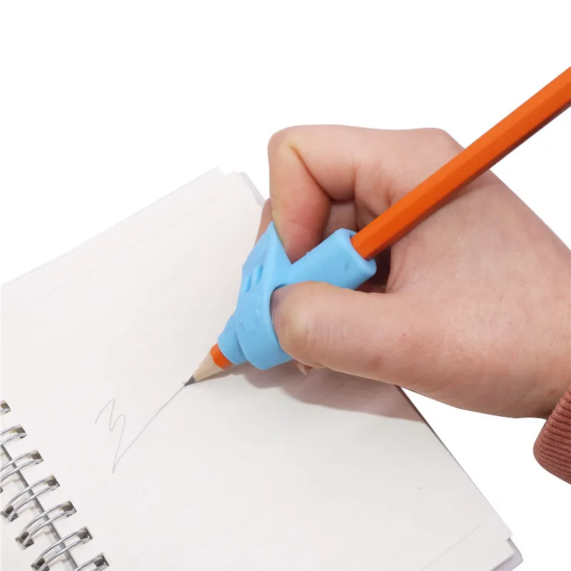 

30 pcs Pen grip Loaded Two Finger Writing Posture Correction Tool Children Learning Writing Stationery Gift Pencil Silicone