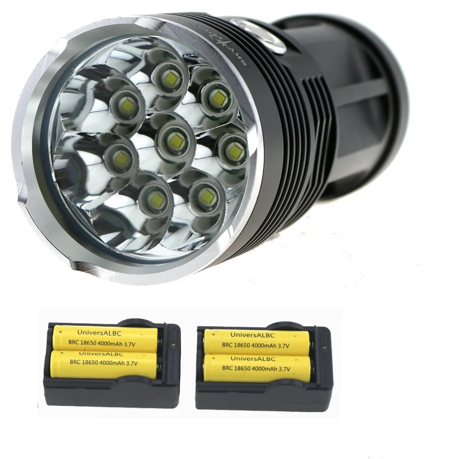 Sky Ray King 15000 Lumens 8x XM L T6 LED Flashlight Waterproof