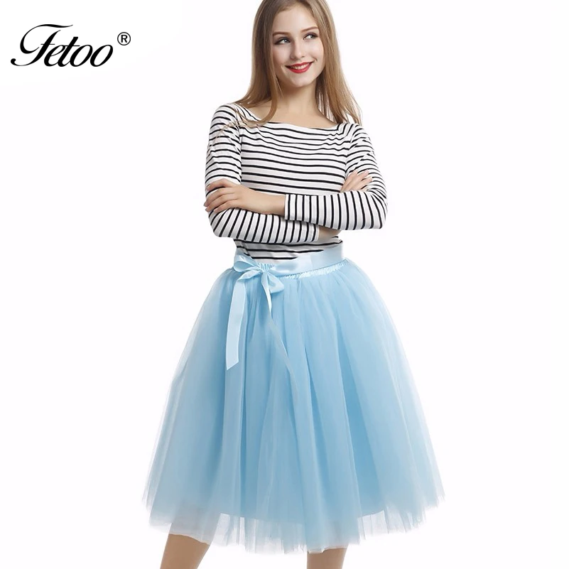 7 Layer font b Skirt b font 65CM Length Midi font b Skirt b font High