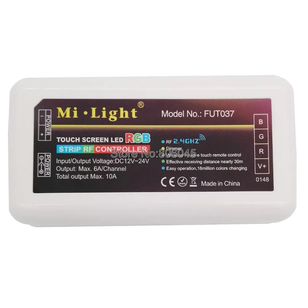 Контроллер MiLight RGB 4 зонный светодиодный 10 А FUT037 2 ГГц|led controller|controller ledrgb led controller |