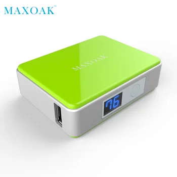 

MAXOAK portable power bank Single USB DC 5V-2.1A 5200mAh multiple Colour phone power bank for mobile phone