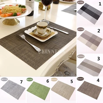 

500Pcs/Lot Practical PVC Dining Table Place Mat Tableware Pad Coaster Coffee Tea Place Mat Kitchen Tool
