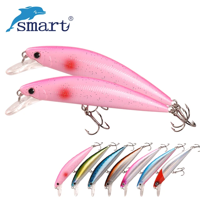 Smart Sinking Minnow Bait 113mm 50g/1.76oz Fishing Lure Vmc Hook