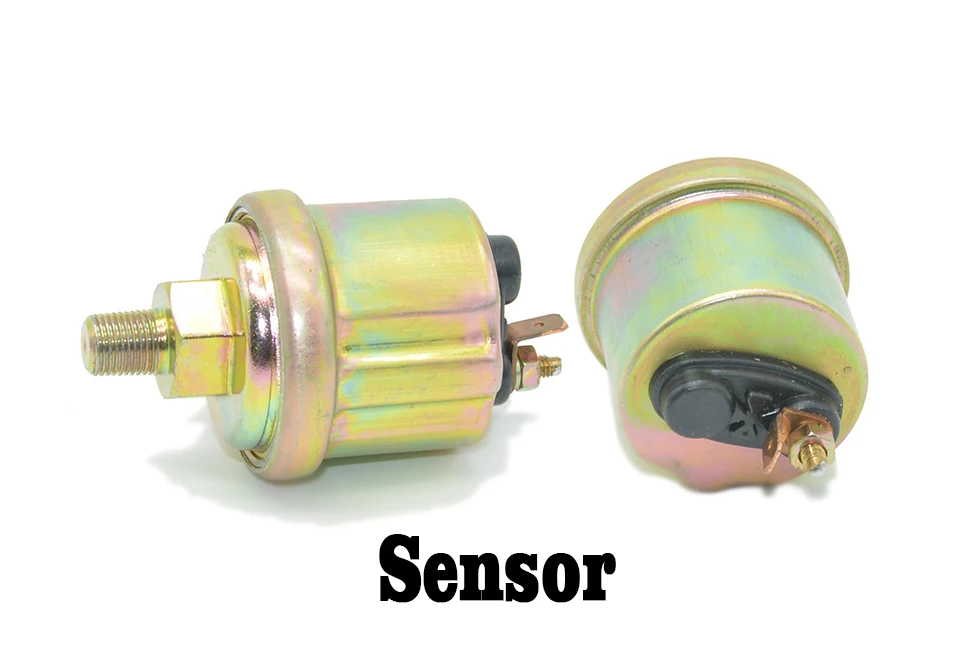 Universal de Fumo Medidor de Pressão de Óleo Luz de Fundo Branca com 7 Apontador Modificado Barras Sensor Frete Grátis 52mm 9 Apontador universal de fumo 52mm, medidor de