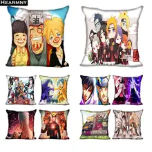 Custom Decorative Pillowcase Naruto Anime 01 Square Zippered Pillow Cover 35X35 40x40 45x45cm One Side