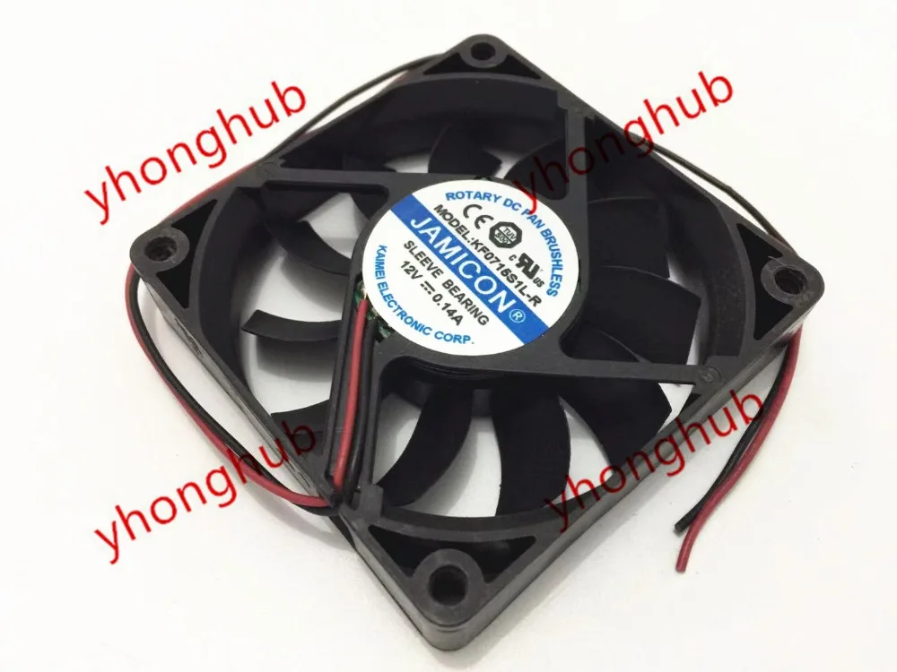 Jamicon KF0715S1L-R DC 12V 0.14A 70x70x15 мм 2-провод Сервер вентилятор охлаждения | Компьютеры и
