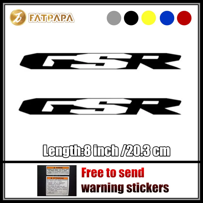 

motorcycle bike Fuel tank Wheels Fairing notebook Luggage helmet MOTO Sticker decals For Suzuki GSR 750 600 400