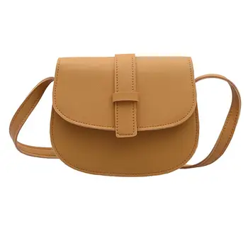 

Fashion Women Solid Color Faux Leather Messenger Pouch Shoulder Crossbody Bag