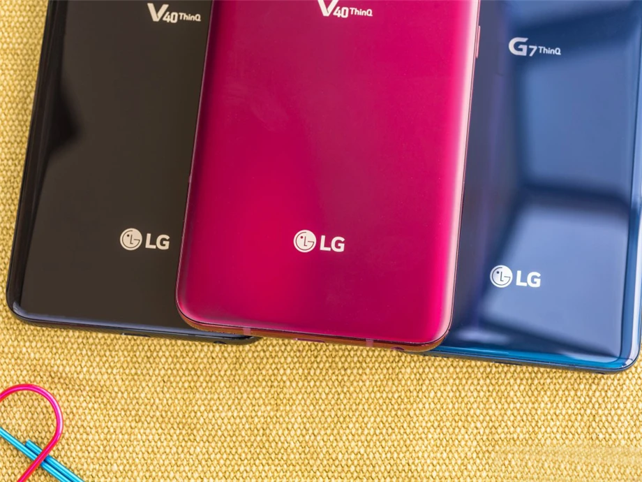 LG V40 ThinQ V405EBW разблокированный LTE NFC Android телефон с двумя sim-картами Snapdragon 845 Восьмиядерный 6," 16 МП 6 ГБ и 128 ГБ отпечаток пальца